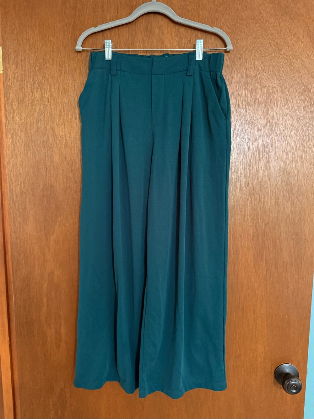 HALARA Deep Teal Wide-Leg Pants